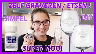 Super Eenvoudig Glas Graveren Etsen Jij Kan Dit Ook -