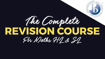 The Complete Revision Course for IB Maths HL and SL: Introduction