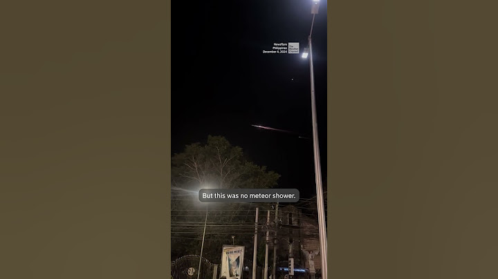 What Was This In The Sky Over The Philippines?