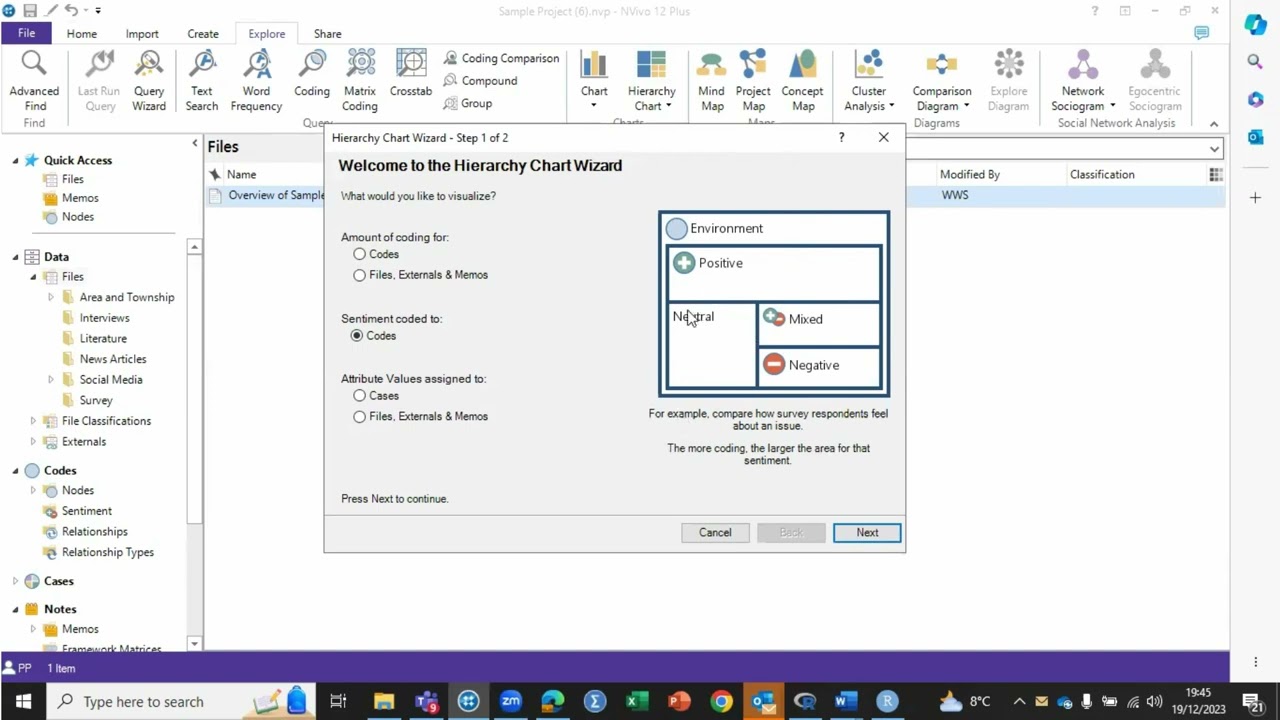 12  Hierarchy NVivo Windows