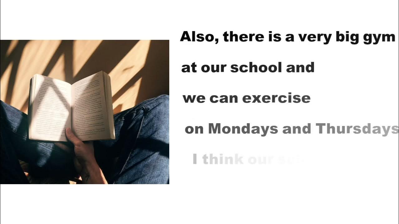 Everyday story number 4 write a paragraph with these words school