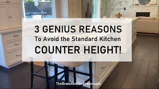 kitchen countertop height: 3 genius reasons to avoid the standard measurements!