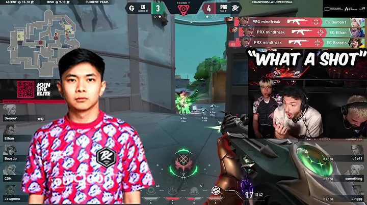 Tarik & Exalt reacts To PRX Mindfreak INSANE 1V3 CLUTCH | VCT Champions 2023