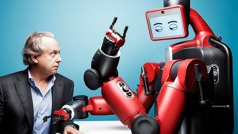 Industrial robot Baxter. This robot is designed to work together with humans. Baxter robot