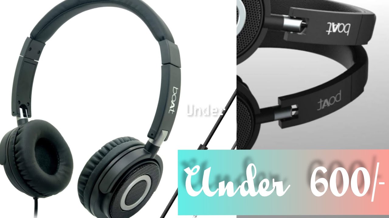 boAt Bassheads 900 Wired On Ear Headphones with Mic (Carbon Black) 