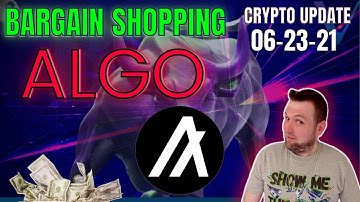IS ALGO TOO CHEAP??? CRYPTO DAILY UPDATE 06-23-21 (BITCOIN & ALTCOINS CHART ANALYSIS)