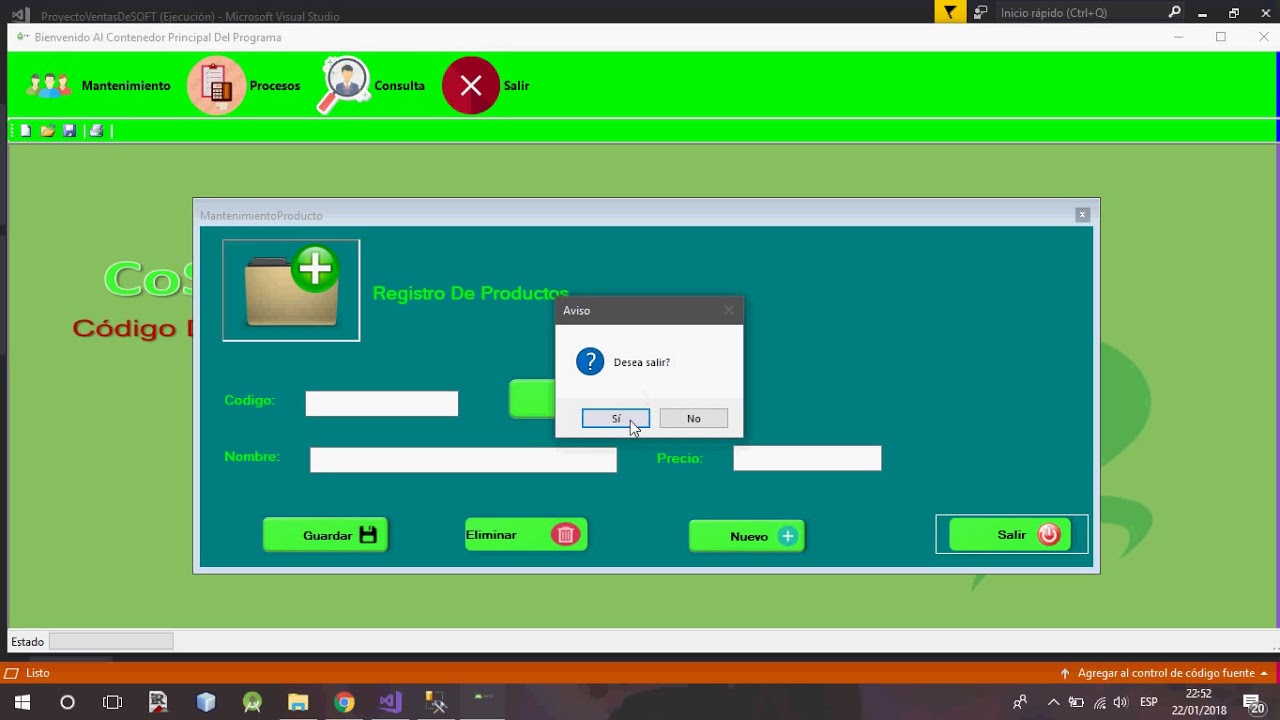Sistema de Ventas Hecho en Visual Studio C# - YouTube