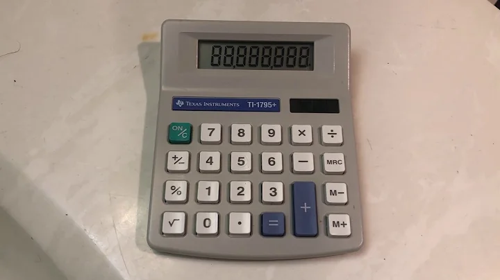 Texas Instruments TI-1795+ Solar Desktop Calculator