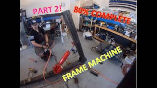 Blue Line Garage  Custom Made Auto Frame Machine for Automotive Frame Repair  (Part 2)