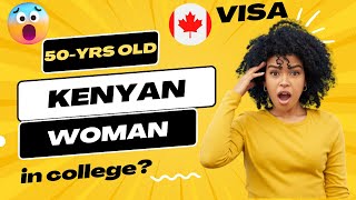 50-yr-old Kenyan woman studies in Canadian college