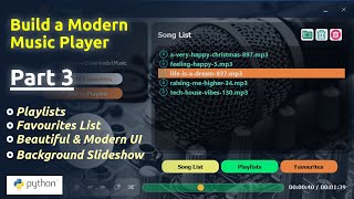 Part 3 - Build a Modern Music Player (PyQt Full Tutorial)