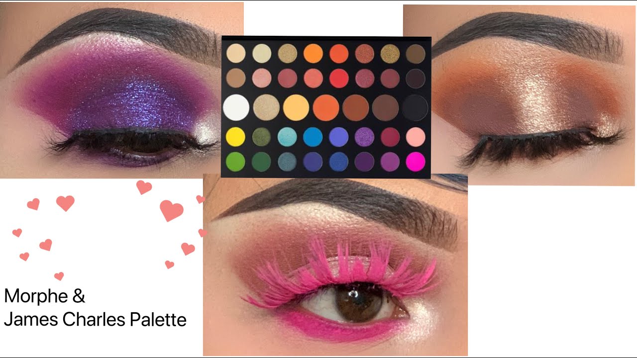 James Charles palette look #morphe  Artistry makeup, Dramatic eye makeup,  Colorful eye makeup