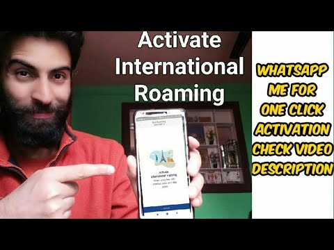 वीडियो: अंतरराष्ट्रीय रोमिंग कैसे सक्रिय करें