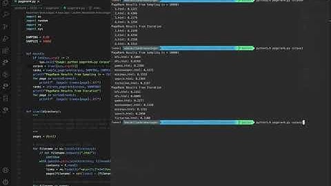 CS50 AI - Pagerank Project Demo