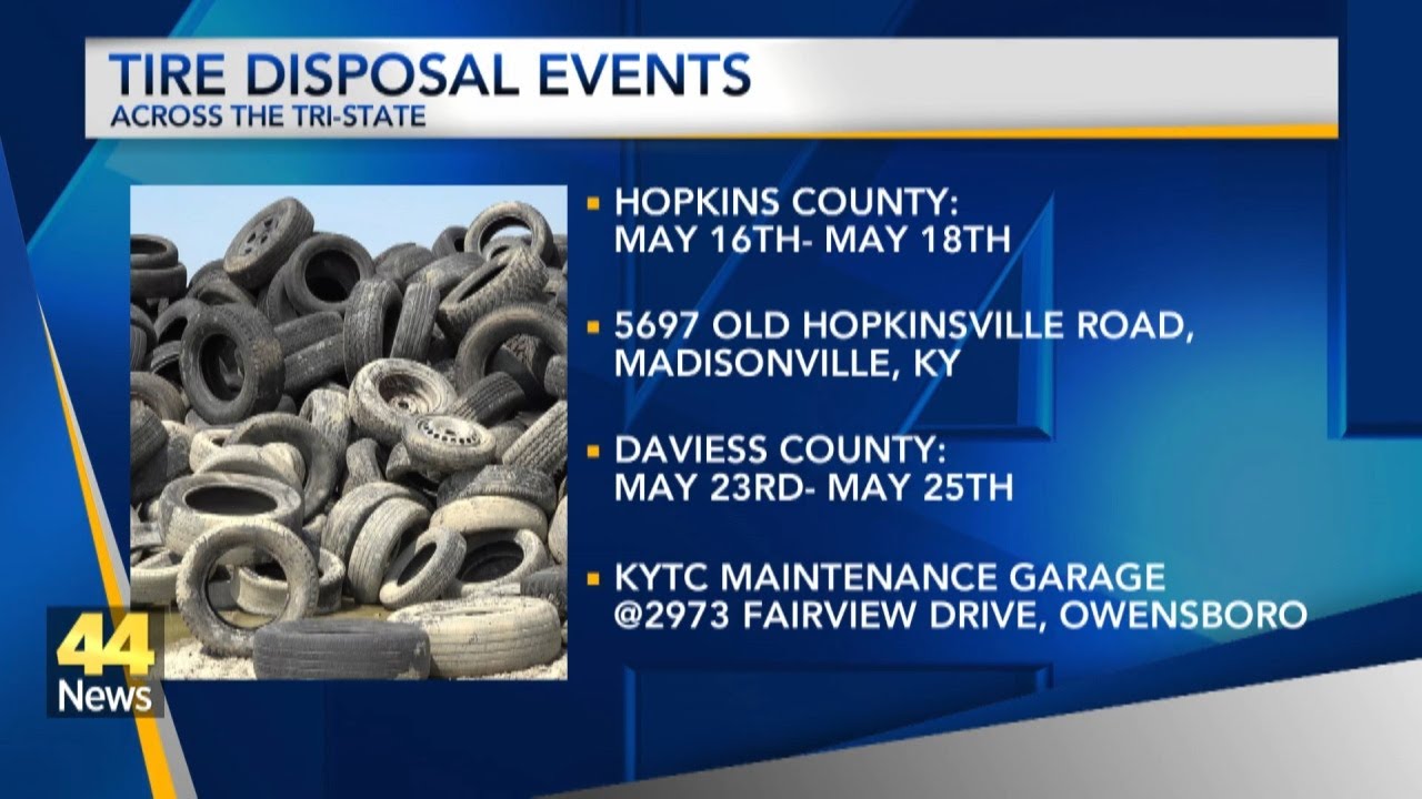 Two Tire Disposal Events coming up in Western Kentucky YouTube