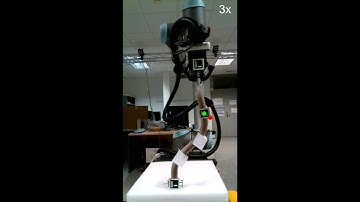 DLO control in 3D, robotic experiment 2 - control of one node