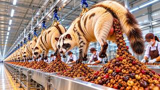 Download lagu How Luxury Civet Coffee Is Made | Full Kopi Luwak Process