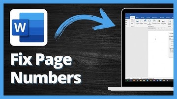 FIX PAGE NUMBERS in Word NOT WORKING - Quick and Easy