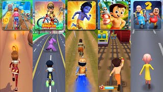 Little Krishna Epic Run, Little Singham Cycle Race, Motu Patlu, Princess Runner, Chotta Bheem Rush screenshot 4