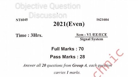 Signal System 2021 previous years question paper.