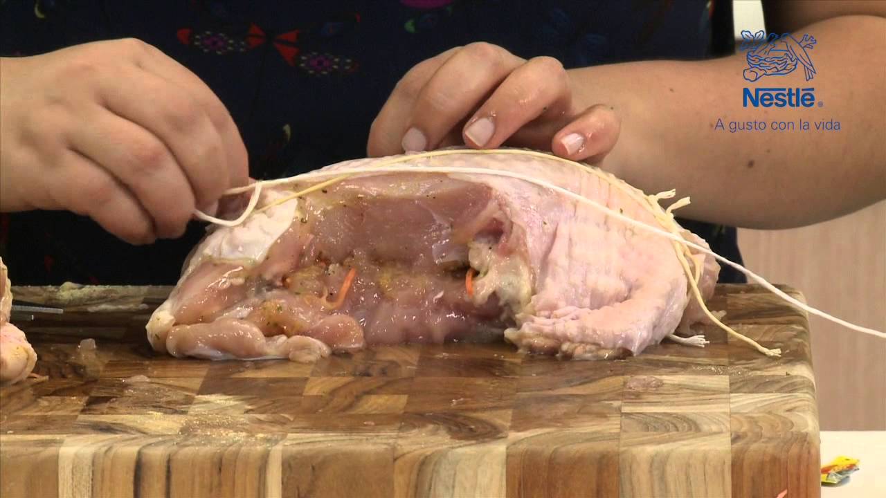 Como preparar pechuga de pavo rellena