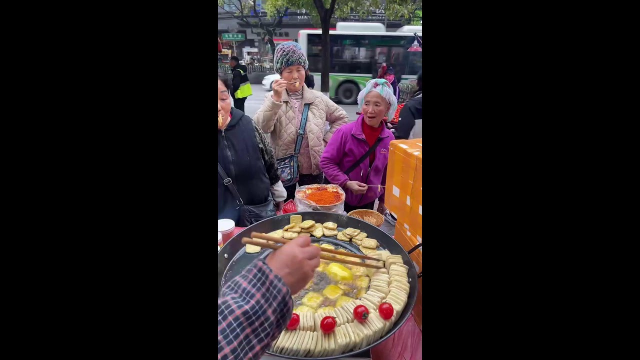 极光户外美食直播 Chinese street food