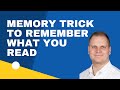 Simple Memory Tricks to Remember What You Read