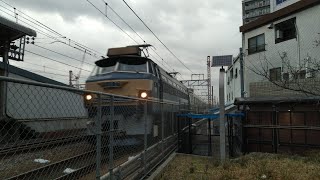 [まさかのニーナ牽引!]EF66 27+東京メトロ17000系17190F 近畿車輛出場甲種輸送 高槻通過