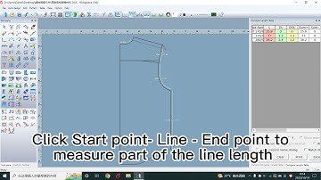 Richpeace Garment CAD V10.0--Compare length tool