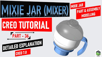 Creating "  MIXIE JAR " in Creo, full tutorial video with detailed explanation #creo #tesla