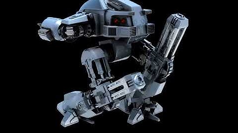 ED209 walkcycle Blender v2