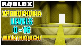 Apeirophobia - Level 0 to 16 | Full Walkthrough (HOW TO BEAT) *Escaping The Backrooms* [ROBLOX]