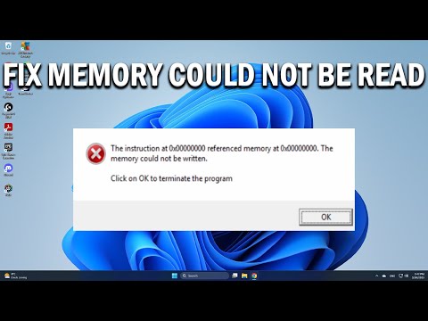 How To Fix Referenced Memory at 0x00000000 The Memory Could Not Be Read - Easy Fix