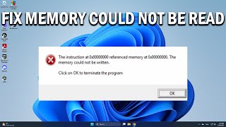 How To Fix Referenced Memory at 0x00000000 The Memory Could Not Be Read - Easy Fix