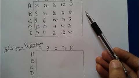 Travelling salesman problem under assignment technique (ASSIGNMENT PROBLEM) by JOLLY Coaching hindi