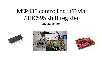 MSP430  communicating with LCD in 4 BIT mode via shift register 74HC595