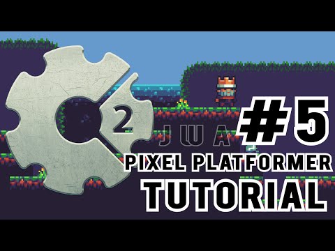 Construct 2: How to make a Pixel Platformer #5| Jump and Fall | Jerementor