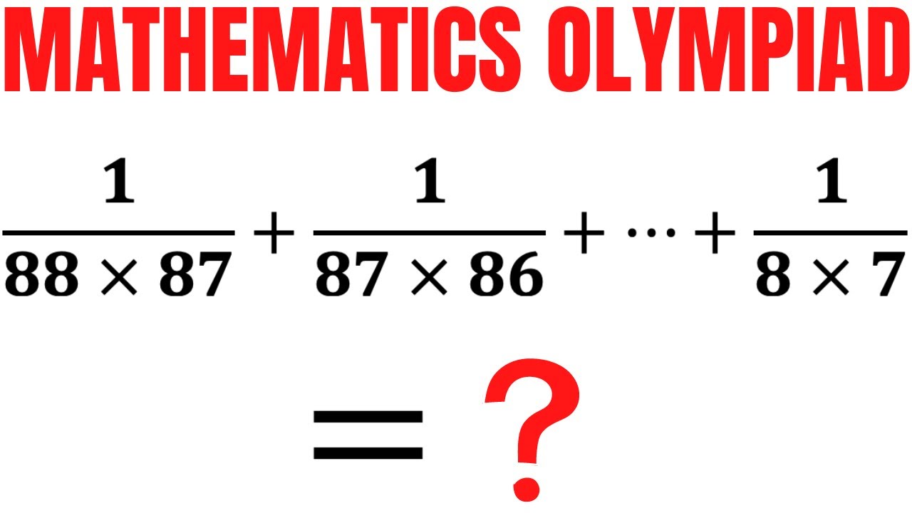 Find the SUM of the series | Calculators NOT allowed | Math Olympiad Training
