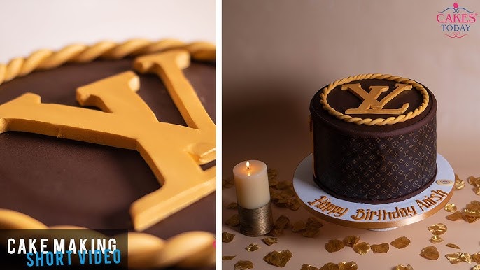 How to design a custom Louis Vuitton box cake 