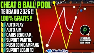 GRATIS‼️CHEAT 8 BALL POOL TERBARU 2026 NEW UPDATE AIMTOOL GARIS PANJANG AUTOPLAY ANTI BAN screenshot 2
