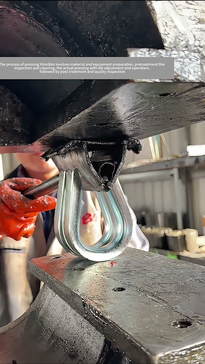 Steel Wire Rope Thimble Pressing Technique !