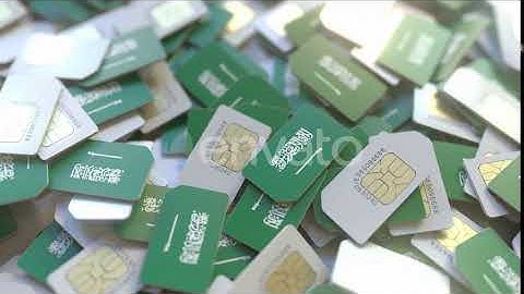 SIM Cards with Flag of Saudi Arabia | Motion Graphics - Envato elements