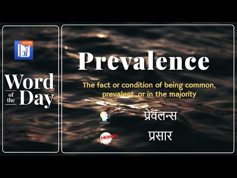 Prevalence In Hindi - HinKhoj - Dictionary