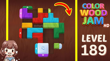 Color Wood Jam Level 189 Solution Walkthrough
