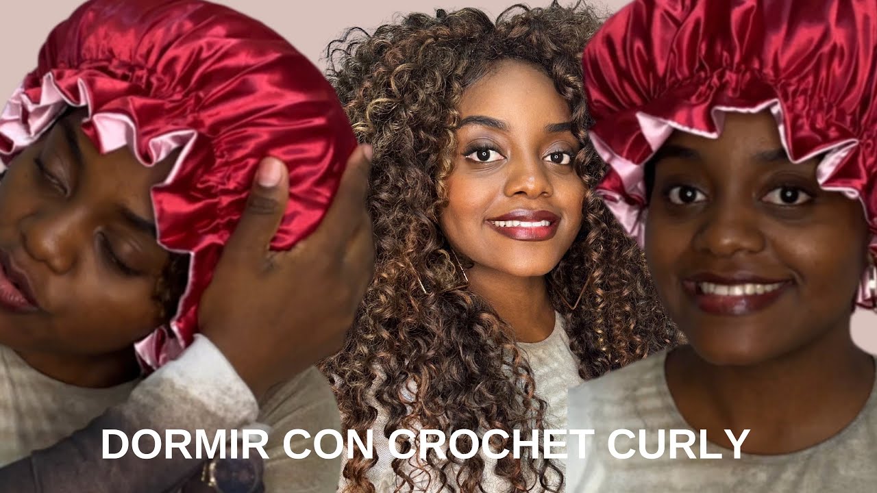 ¿Cómo dormir con las crochet Curly? Crochet braids bonitas siempre