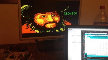 VGA 120x60px with 4 colors and audio