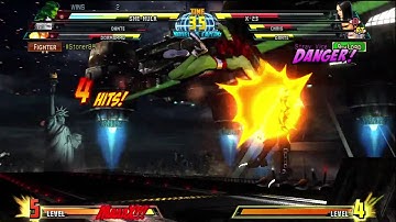 MVC 3 Dante Chris Redfield X-23 vs She-hulk Dante Dormammu