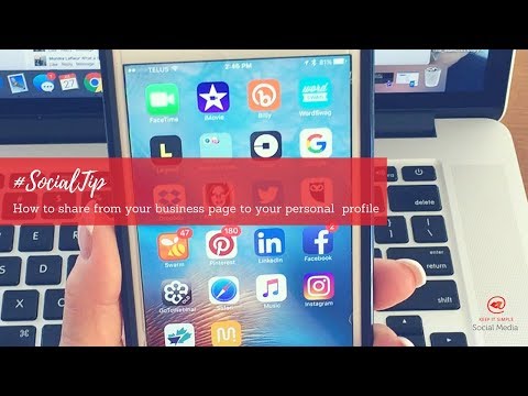 Cara berbagi sebuah posting dari Halaman Facebook Anda ke profil Pribadi.