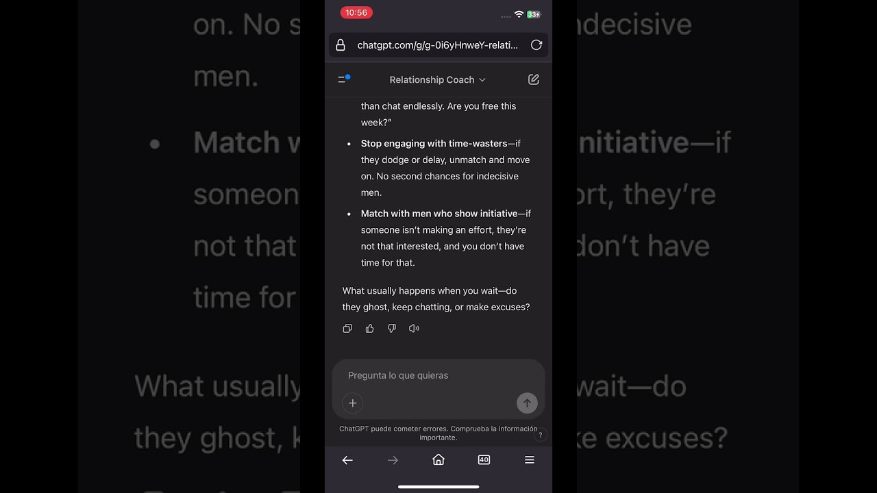 Alma the AI relationship coach vs. Chat GPT