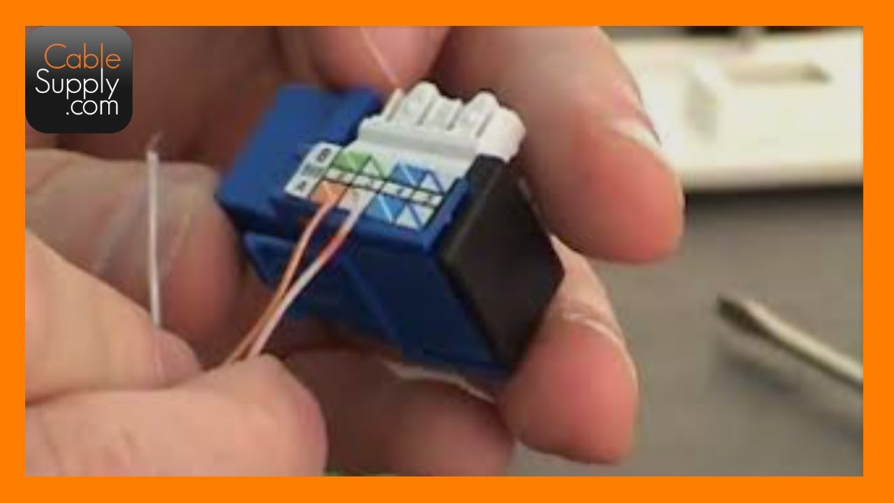 Category 5e wiring diagram - YouTube